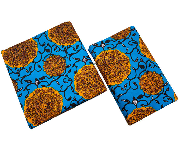 Ankara Fabric- Light-Blue,