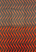 ankara wax print Orange Black, Brown