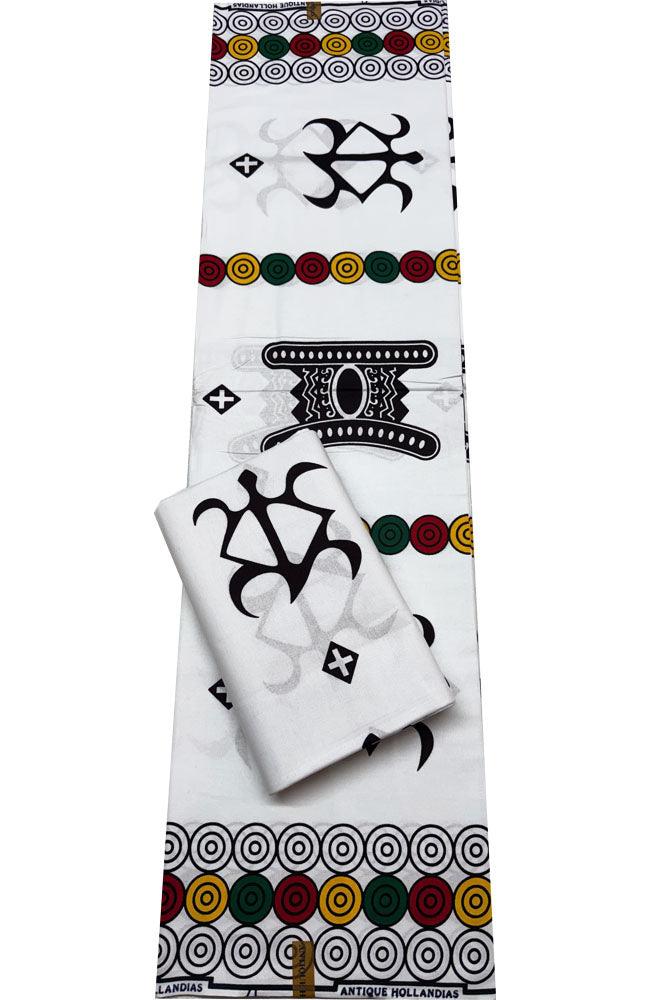Ankara Fabric- Tribal Symbols-Multi-Color
