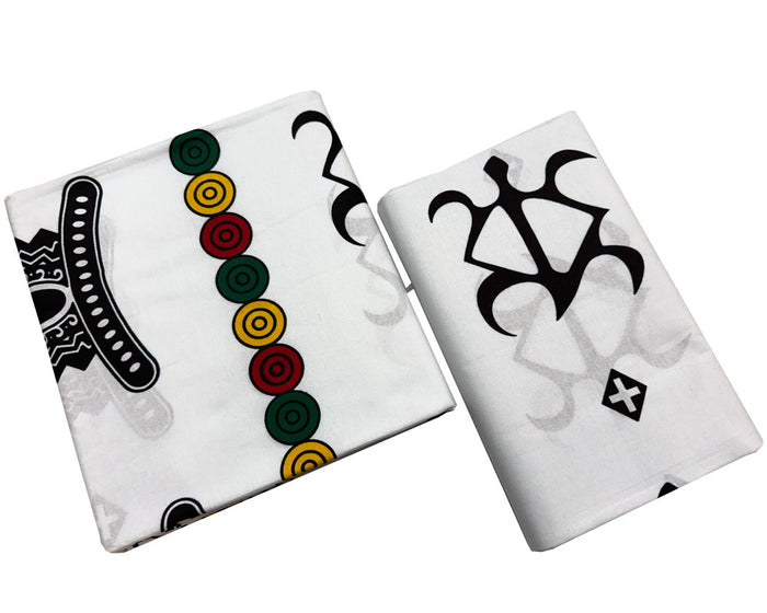 Ankara Fabric- Tribal Symbols-Multi-Color