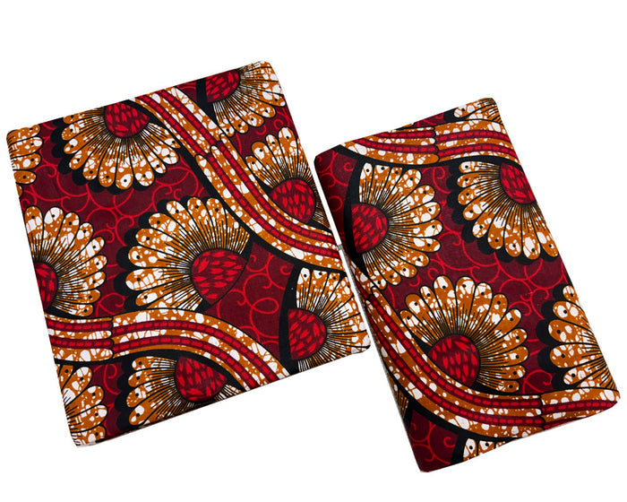Ankara Fabric-Floral- Red