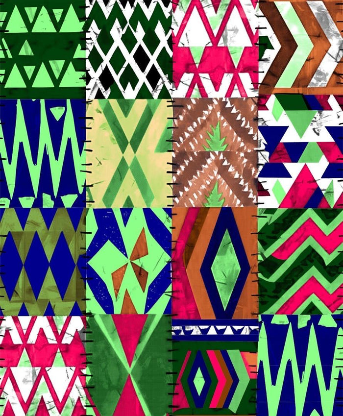African Print Patches pattern