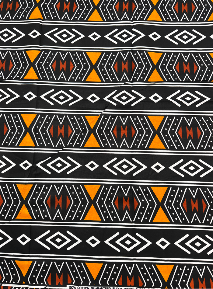 Ankara Wrapper Wax Print- Black