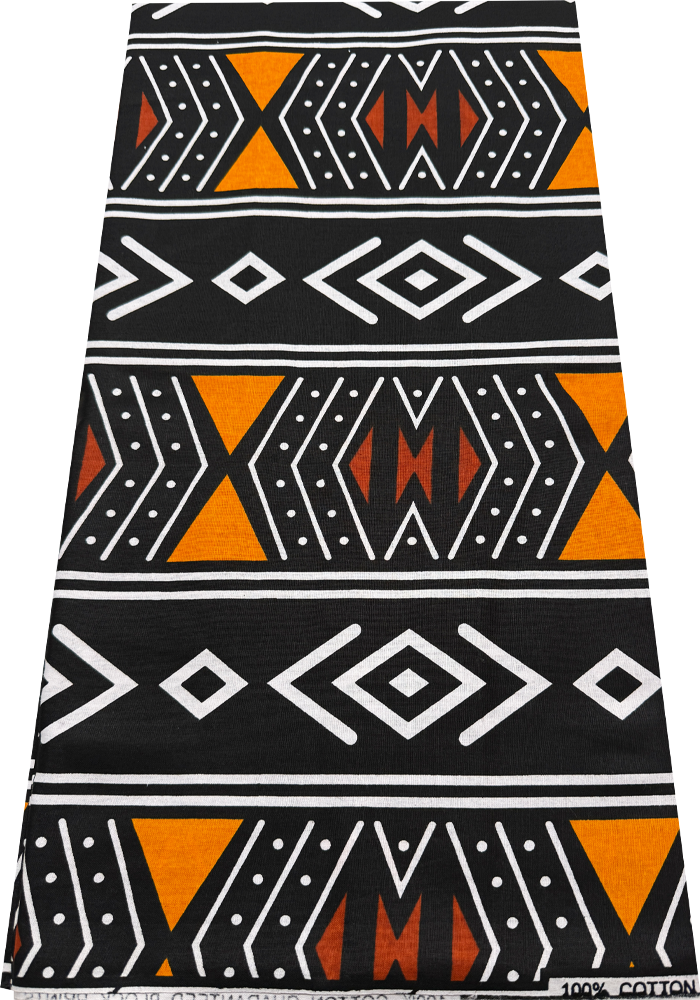 Ankara Wrapper Wax Print- Black