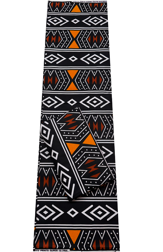 Ankara Wrapper Wax Print- Black