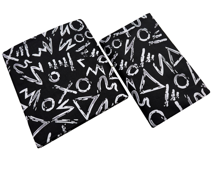 Ankara Wrapper Wax Print-Black and White