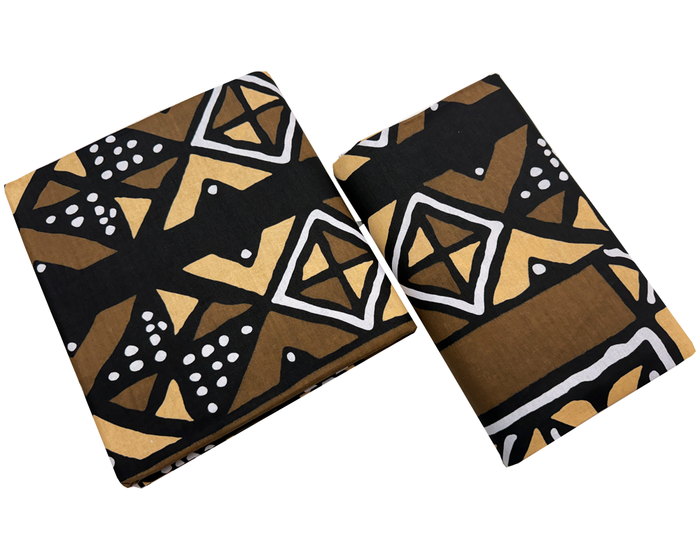 Ankara Wrapper Wax Print-Brown