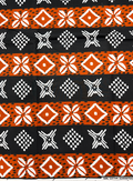 Ankara Wrapper Wax Print-Stone-Brick Black White