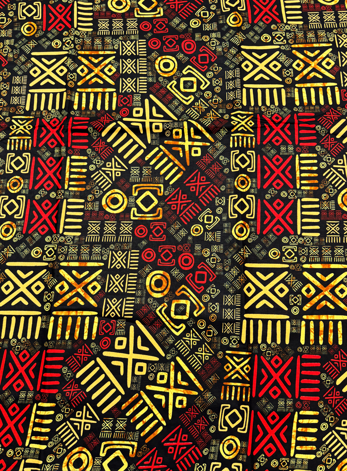 Ankara Wrapper Wx Print-Mudcloth Design