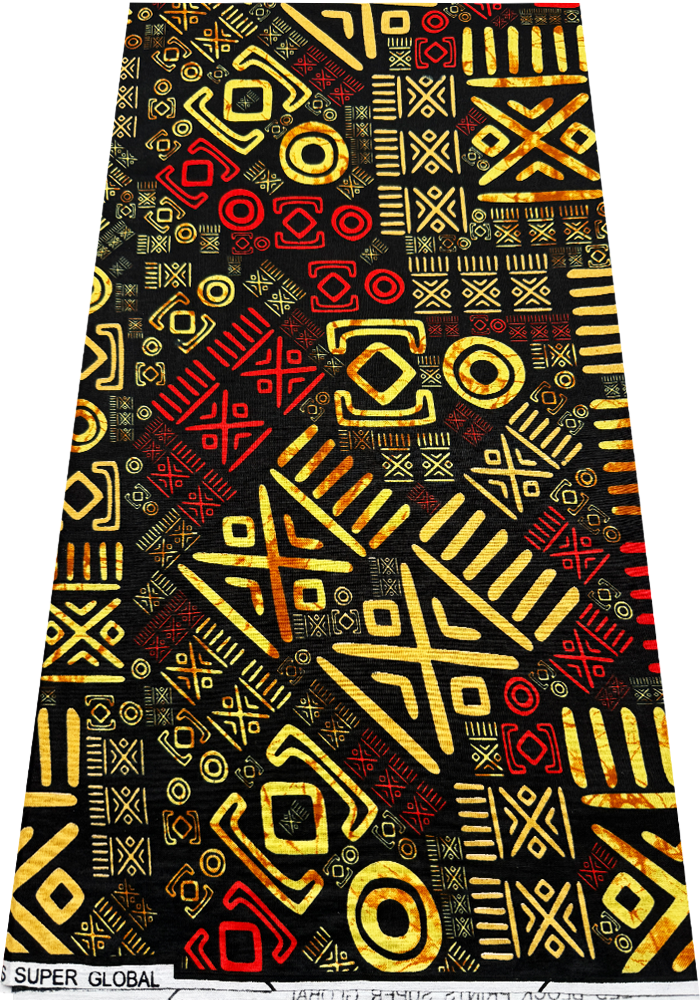 Ankara Wrapper Wx Print-Mudcloth Design