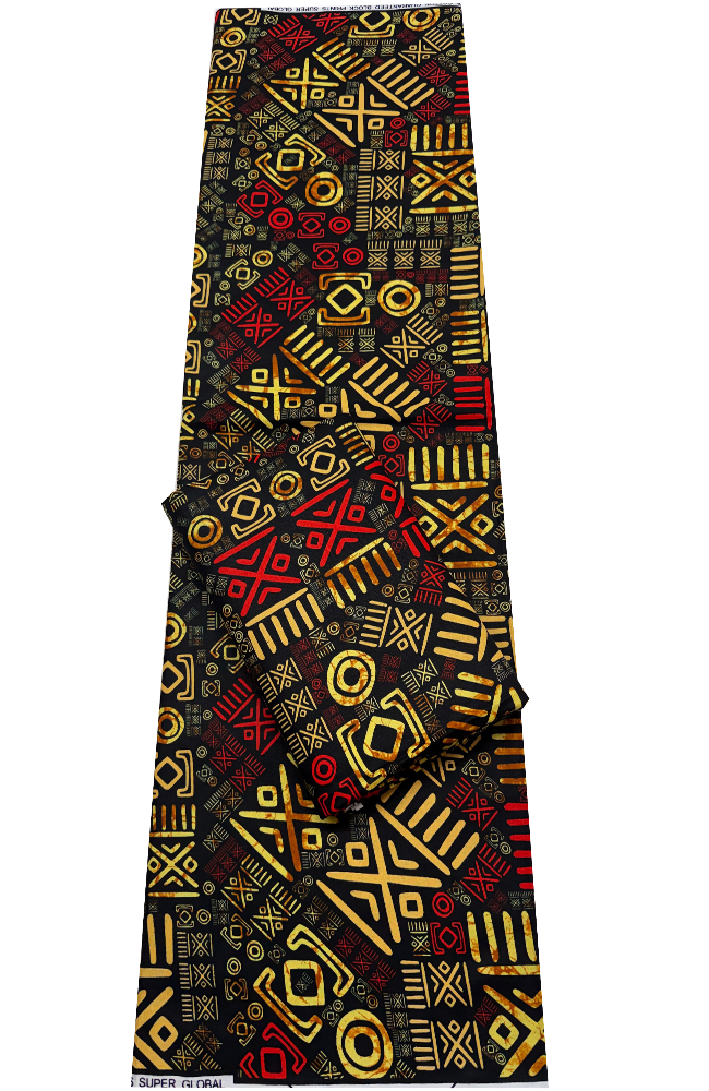 Ankara Wrapper Wx Print-Mudcloth Design