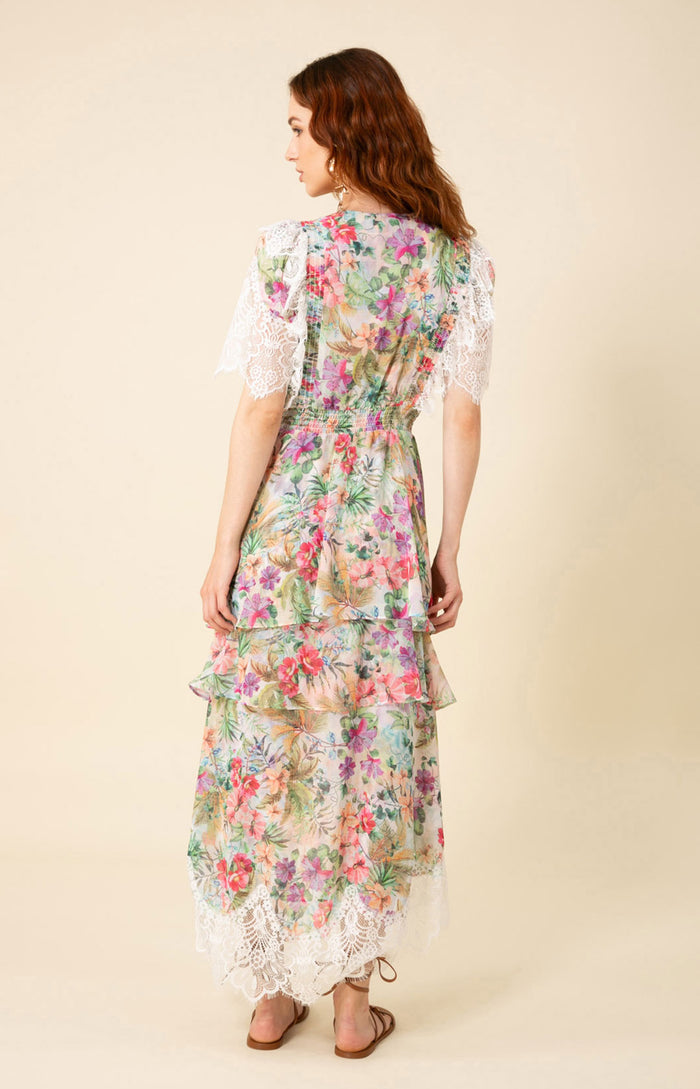 Annabelle Chiffon High Low Dress, color_ivory
