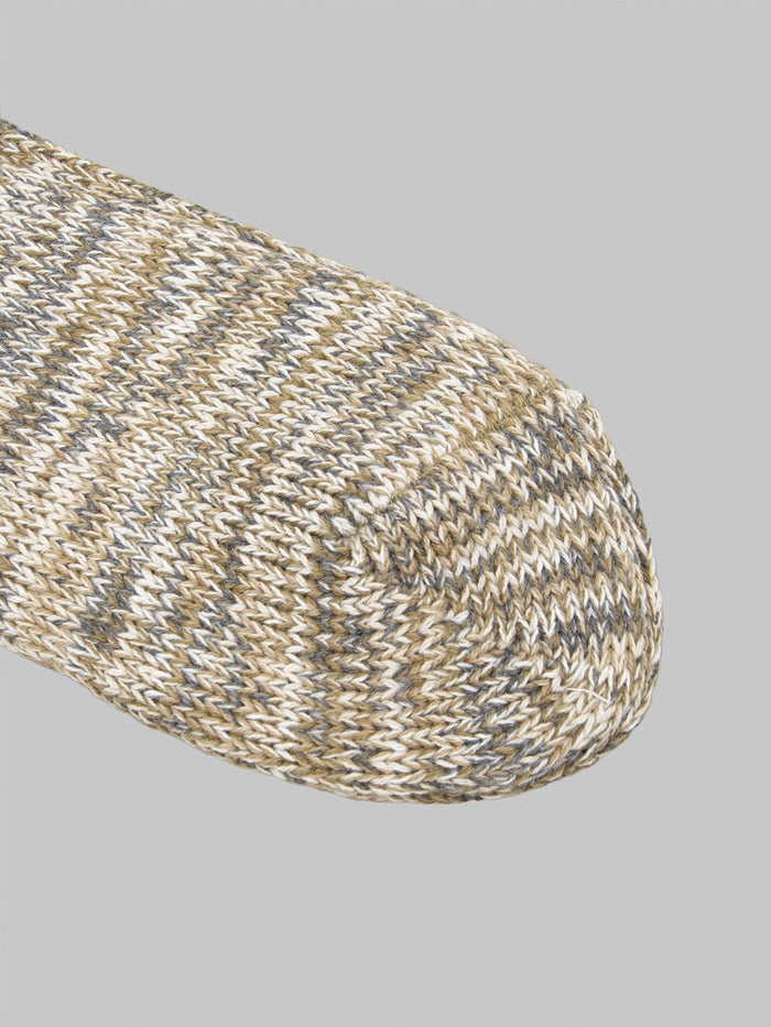 Anonymous Ism 5 Colour Mix Crew Socks Olive - Redcast Heritage Co.