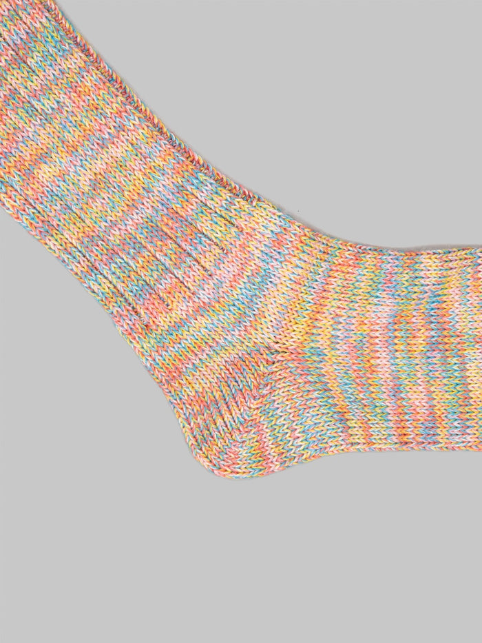 Anonymous Ism 5 Colour Mix Crew Socks Orange