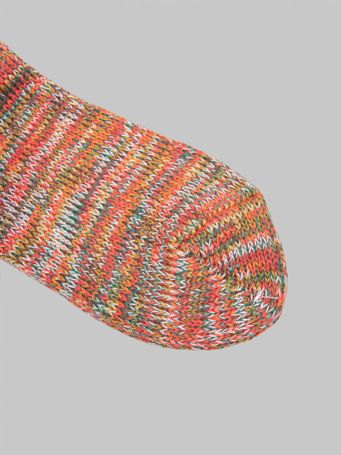 Anonymous Ism 5 Colour Mix Crew Socks Red toe