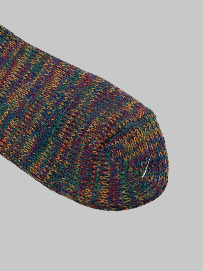 Anonymous Ism 5 Colour Mix Crew Socks Wine toe