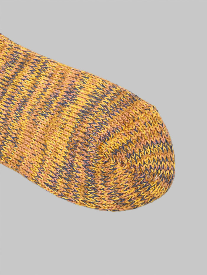 Anonymous Ism 5 Colour Mix Crew Socks Yellow - Redcast Heritage Co.