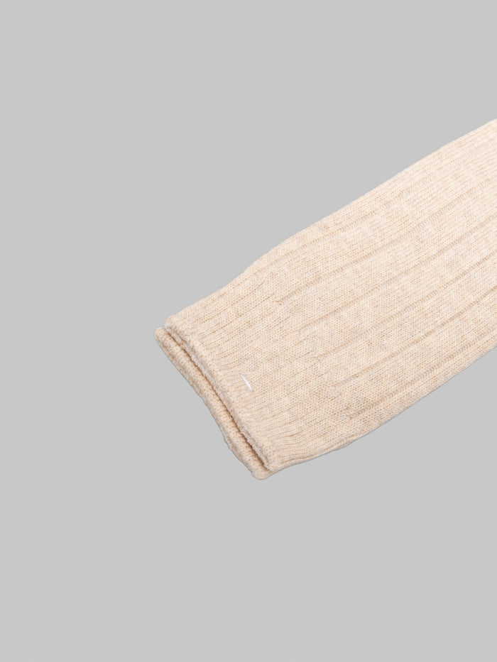 Anonymous Ism Bold Rib Crew Beige hem