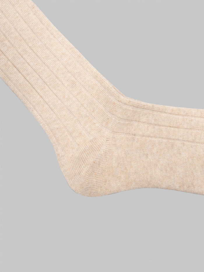 Anonymous Ism Bold Rib Crew Beige heel