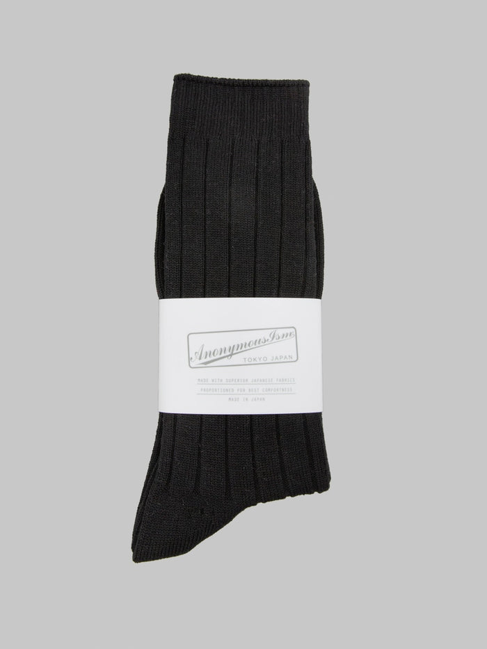 Anonymous Ism Bold Rib Crew Black - Redcast Heritage Co.