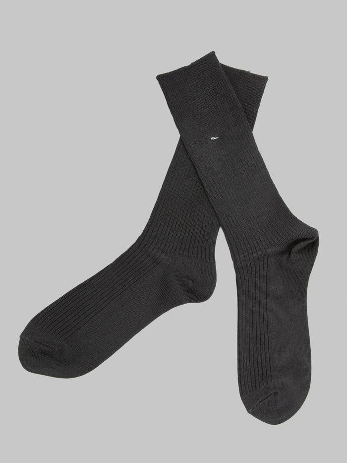 Anonymous Ism Brilliant Crew Socks Black japanese made