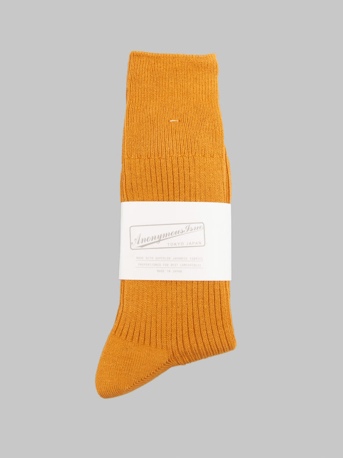 Anonymous Ism Brilliant Crew Socks Gold front