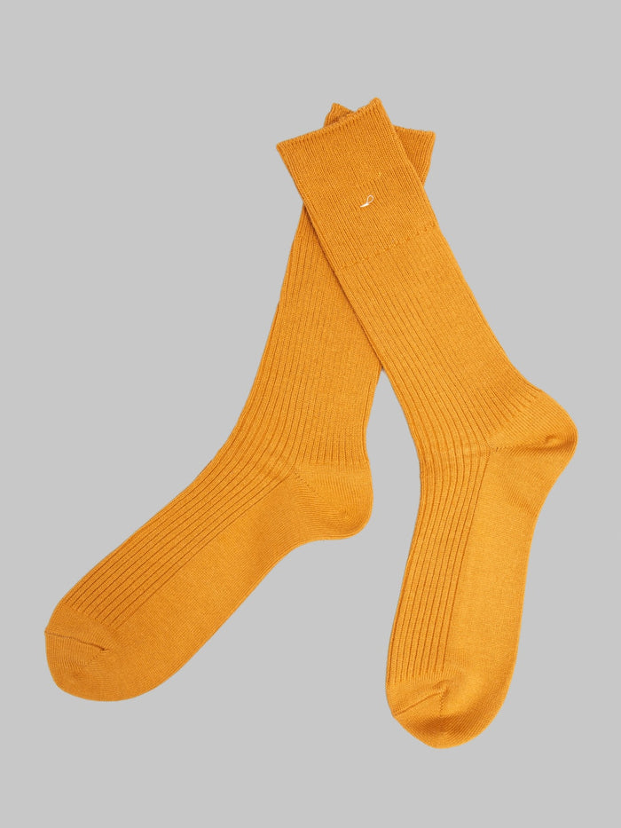 Anonymous Ism Brilliant Crew Socks Gold japanese made