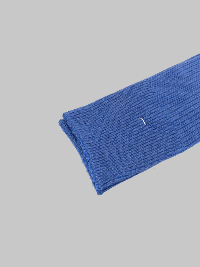 Anonymous Ism Brilliant Crew Socks Navy Melange hem