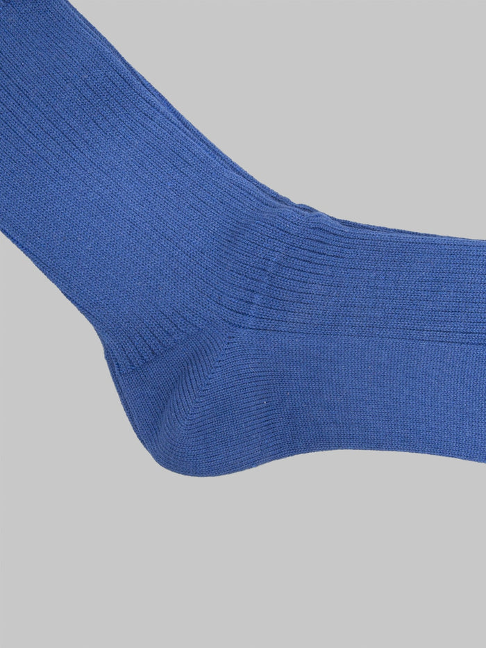 Anonymous Ism Brilliant Crew Socks Navy Melange heel