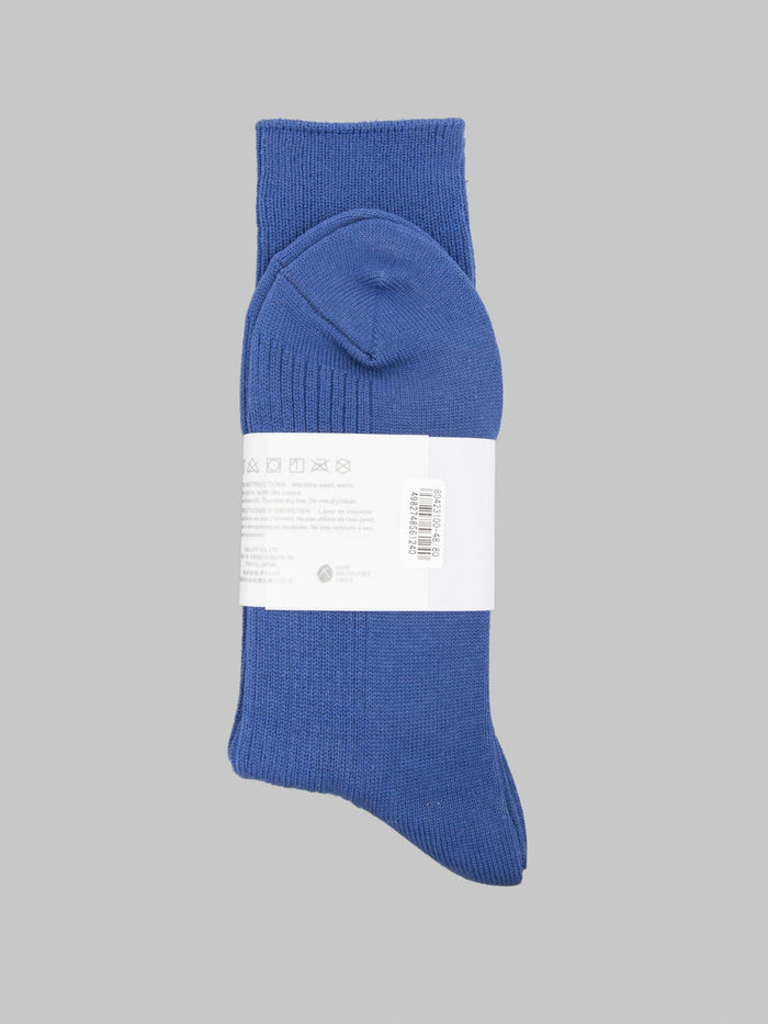 Anonymous Ism Brilliant Crew Socks Navy Melange back