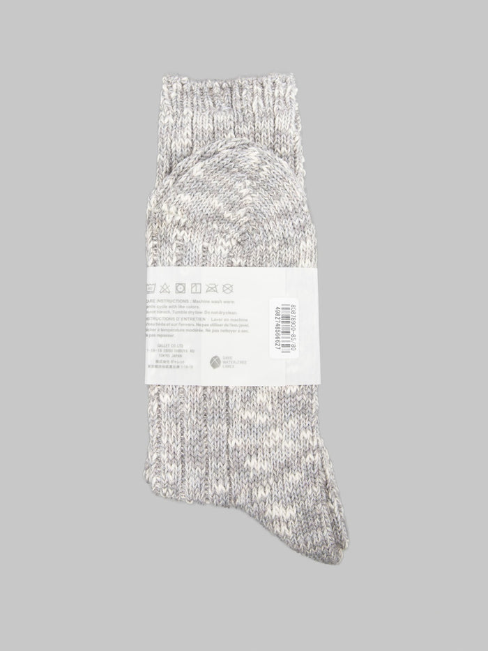 Anonymous Ism Classic Slub Crew Socks Medium Grey back