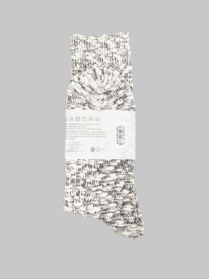 Anonymous Ism Light Weight Slub Crew Socks Black back
