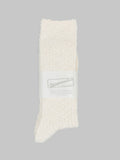 anonymous ism light weight slub crew socks ivory