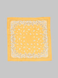 anonymous ism paisley and dots silk bandana yellow