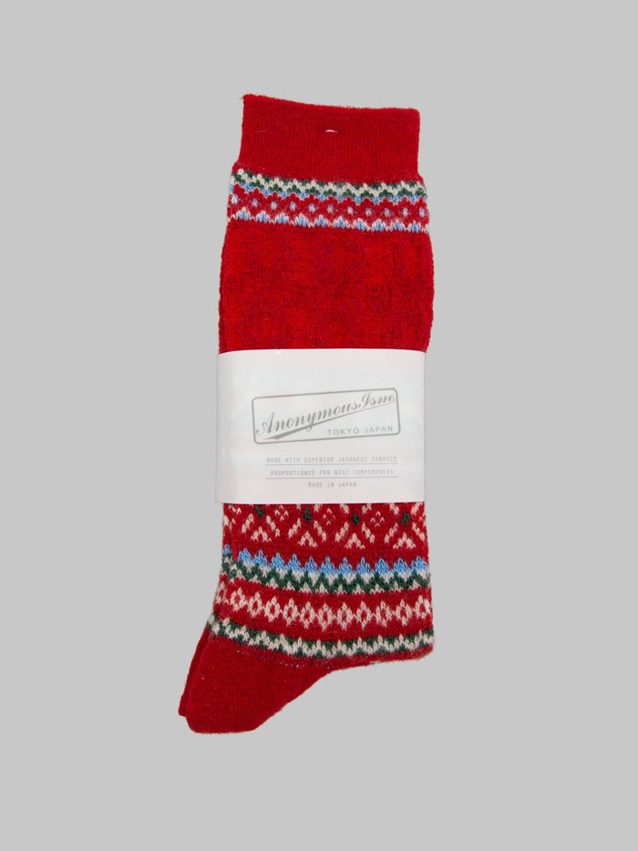 Anonymous Ism Snow Pattern JQ Crew Red front