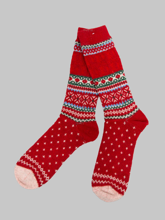 Anonymous Ism Snow Pattern JQ Crew Red winter