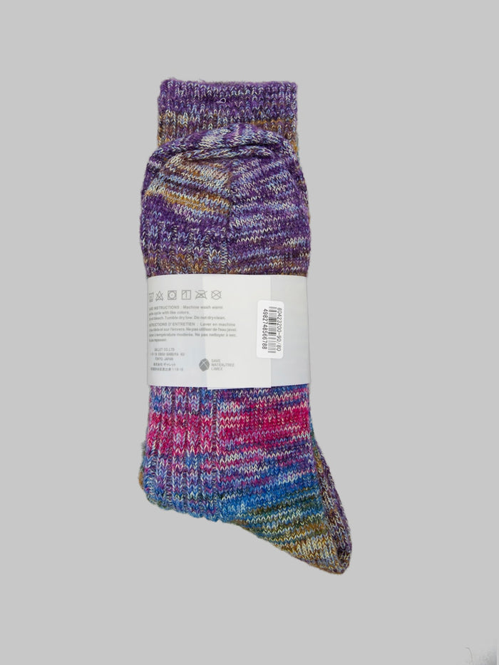 Anonymous Ism Splash Pattern Crew Socks Multicolour back