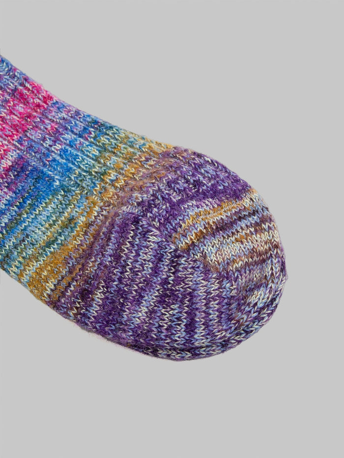 Anonymous Ism Splash Pattern Crew Socks Multicolour toe