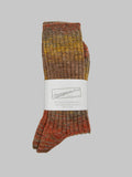 Anonymous Ism Splash Pattern Crew Socks Mustard - Redcast Heritage Co.