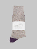 Anonymous Ism Tweed Nep Crew Socks Grey front