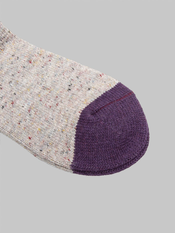 Anonymous Ism Tweed Nep Crew Socks Grey toe