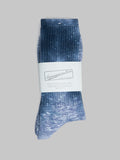 Anonymous Ism Uneven Dyed Sports Socks Navy japanese