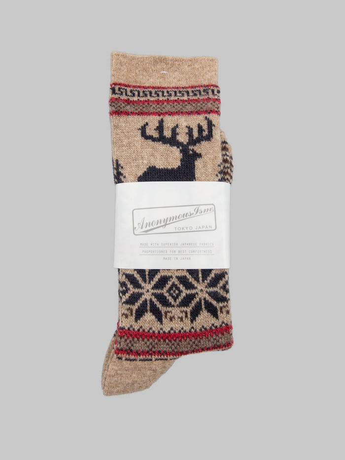 Anonymous Ism Wool Deer Snow JQ Crew Beige - Redcast Heritage Co.