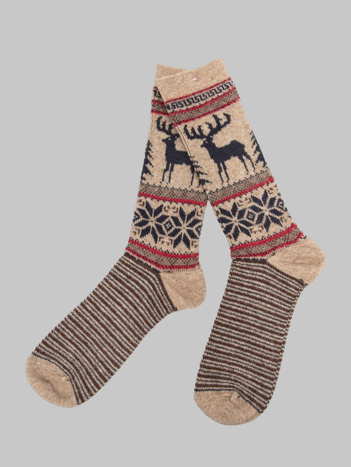 Anonymous Ism Wool Deer Snow JQ Crew Beige - Redcast Heritage Co.