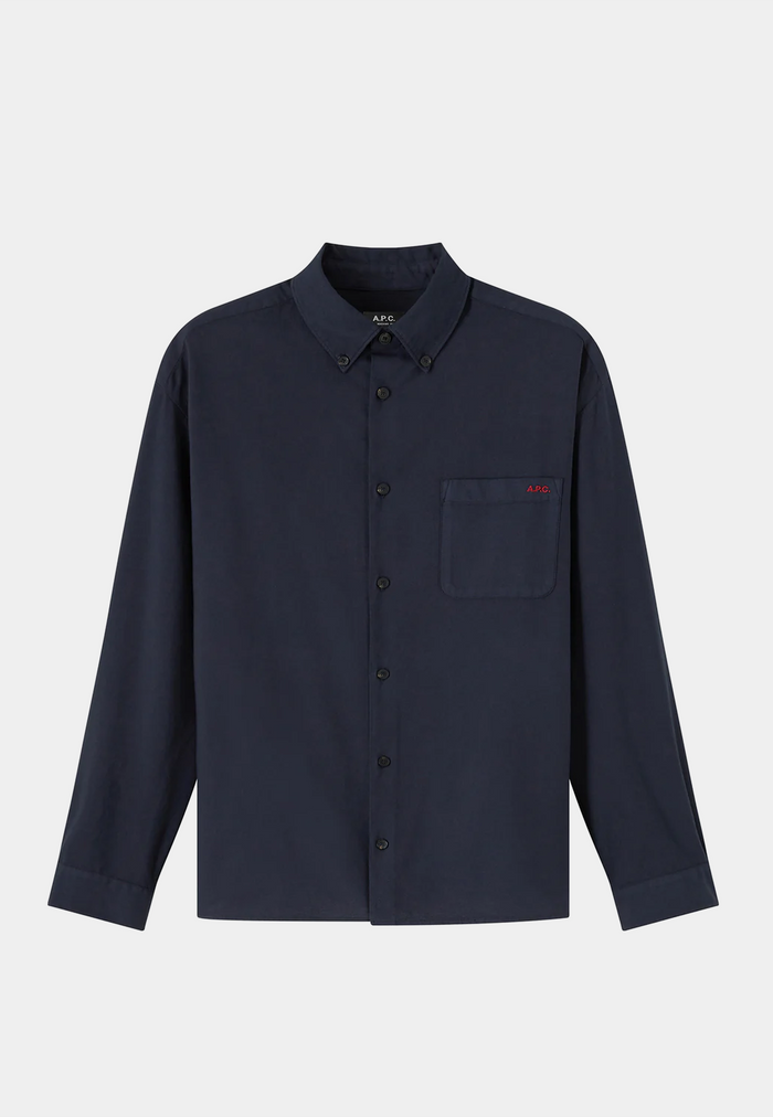 A.P.C Chemise Mateo Logo Navy