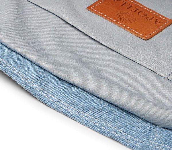 Beach Bags APOELLA Apoella Canvas Beach Bag Sky Denim O/S Apoella