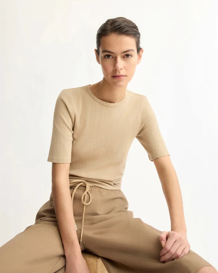 Arlo Mott - Quincy Slim Fit Tee in Khaki - Kalifornia Jean Bar