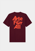 Arte For All T-Shirt Bordeaux