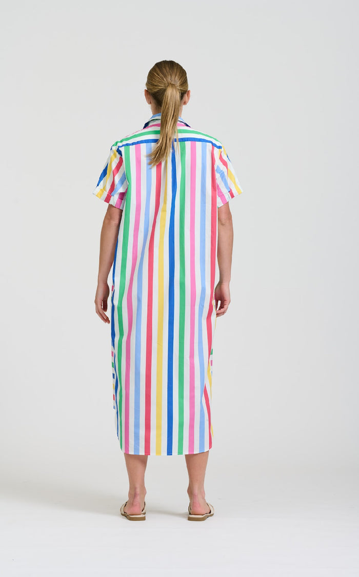 Ashley Shirt Dress | Fiesta Stripe