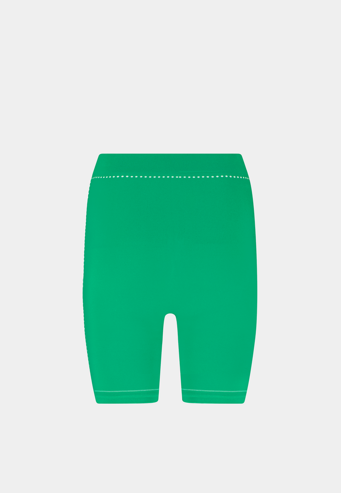 Ashluxe Female Active Biker Shorts Green White
